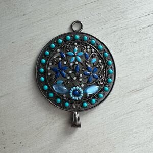 Western Turquoise Large Charm
